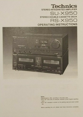 Technics x950 - su-x950,